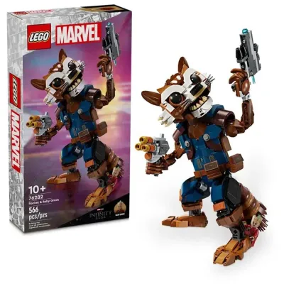 LEGO Marvel Rocket e Groot Bebé – 76282