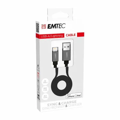 Cabo Emtec Usb para Lightning T700 1.2Mt