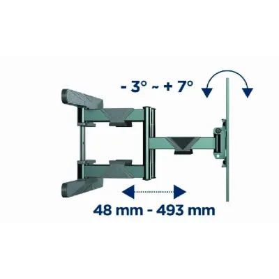 Suporte Parede Gembird TV Full Motion 40?-80? 50Kg Vesa 600×400