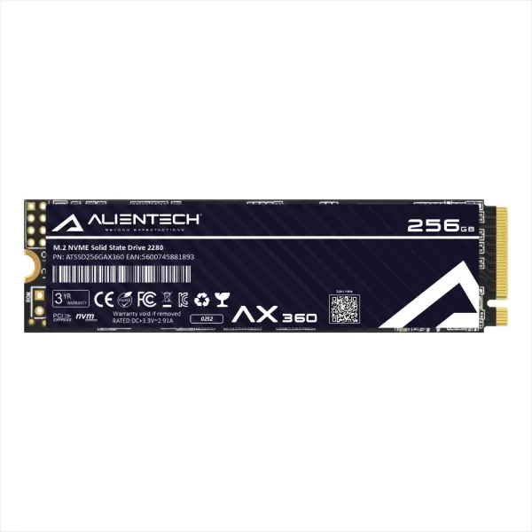 Disco SSD AlienTech AX360 256Gb NVME 2280 Bulk