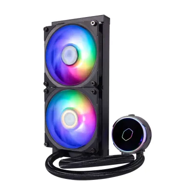 Water Cooler CPU Cooler Master MasterLiquid PL240 Flux RGB 240mm Preto