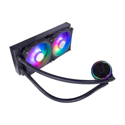 Water Cooler CPU Cooler Master MasterLiquid PL240 Flux RGB 240mm Preto