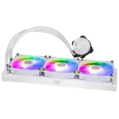 Kit de refrigeração líquida para processador branco Cooler Master MasterLiquid 360L Core ARGB 12 cm branco