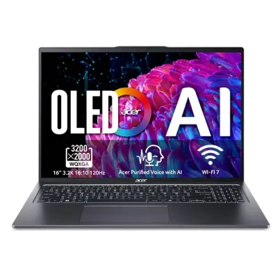 Portátil Acer Swift Go 16 SFG16-72 16? OLED 3200 x 2000 (WQXGA+) Intel Core Ultra 7 – 155U 16Gb 1Tb Intel Graphics Design de dob