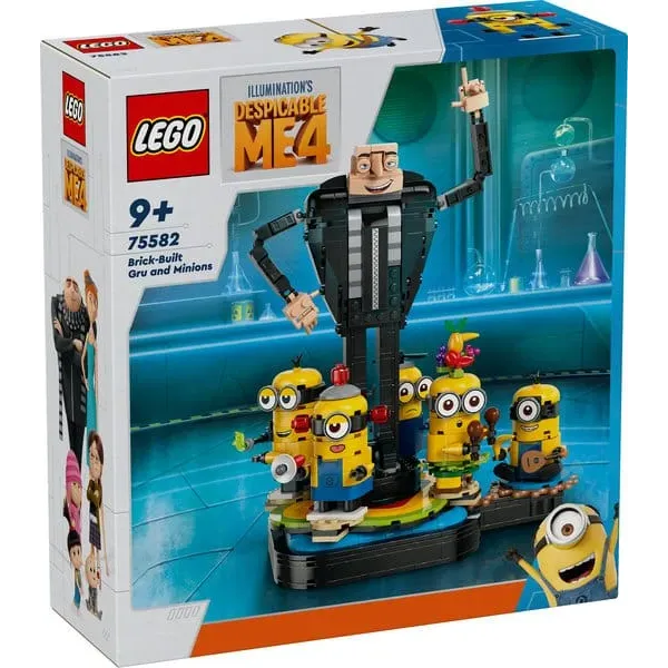 LEGO Gru: O Maldisposto 4 Gru e Minions Construídos com Peças – 75582