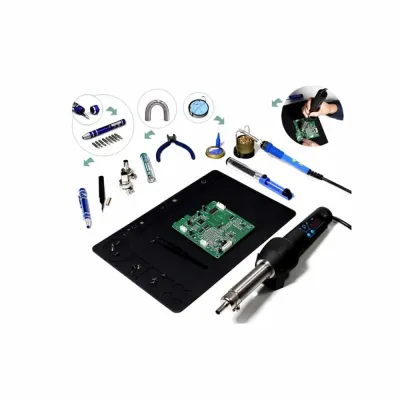 Kit Ferramentas Ferro Soldar + Ar quente Pro