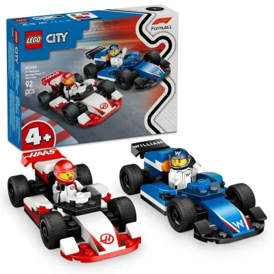 LEGO City Carros de Corrida F1 da Williams Racing e Haas F1 – 60464