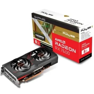 Placa Gráfica Sapphire Pulse Radeon RX 7600 Gaming OC 8GB GDDR6