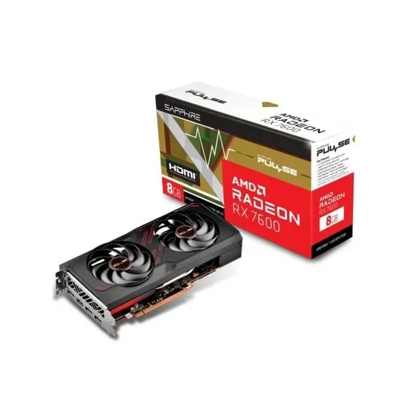 Placa Gráfica Sapphire Pulse Radeon RX 7600 Gaming OC 8GB GDDR6
