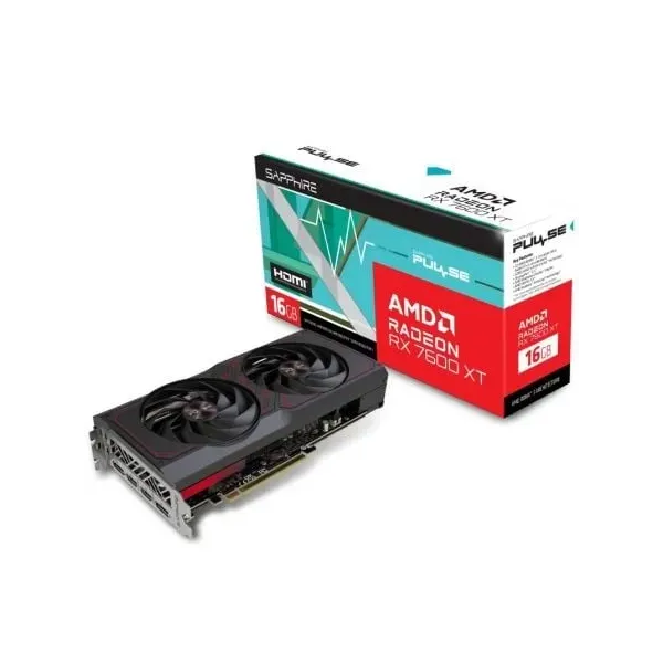 Placa Gráfica Sapphire Pulse Radeon RX 7600 XT Gaming OC 16GB GDDR6