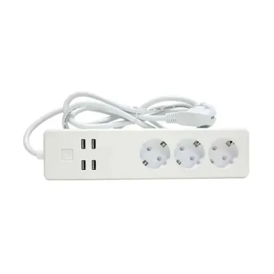 Tomada proteção 3x e 4 USB Inteligente Woox R4028