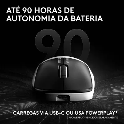 Rato Sem Fios Logitech G PRO X2 SUPERSTRIKE com Recetor USB Logitech LIGHTSPEED
