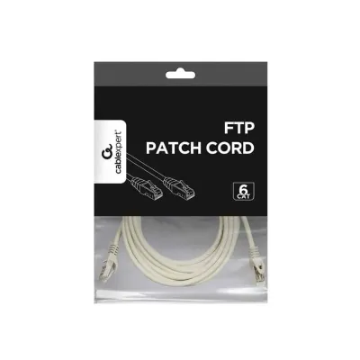 Cabo de Rede Cat.6 Shielded 2Mt Branco