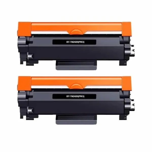 Toner Compatível Brother TN2420/TN2410 Preto Pack de 2 Toners