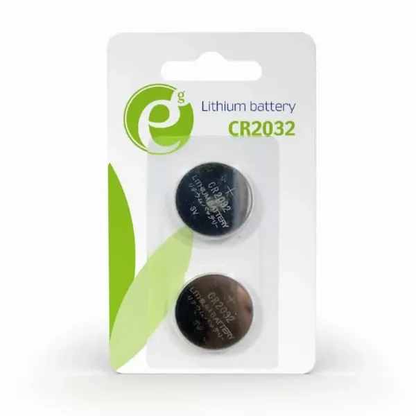 Pilha Lithium Gembird CR2032 3V 220mAh Pack 2Unidades