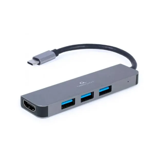 Adaptador – Docking Station Type-C 2IN1 3*USB3.0 1*Hdmi 4K