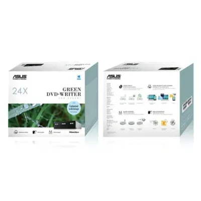 Gravador DVD Asus 24X com suporte para M-Disc SATA Preto Bulk