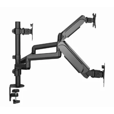 Suporte para 3 Monitores Gembird Ajustável com Movimento Completo suporte até 27? e 7 Kg