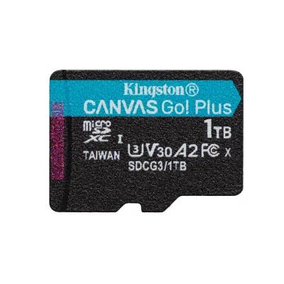 Micro Sd Kingston Canvas Go Plus 1Tb class10 UHS-I U3 V30 A2(170MB/s-90MB/s)