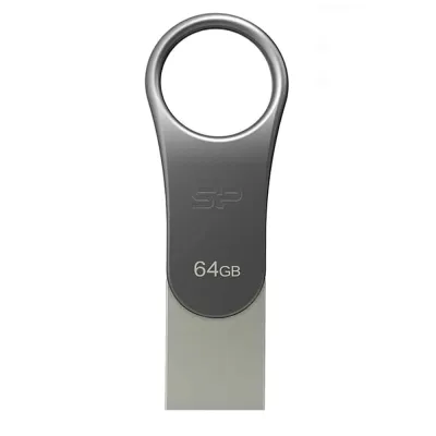 Pen Drive Silicon Power 64Gb Drive Mobile C80 Metal Type C + Usb 3