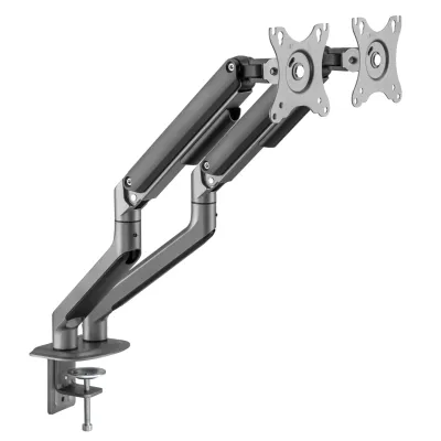 Suporte para 2 Monitores para Secretária 17? a 32? Max 9Kg com Inclinação Full Motion