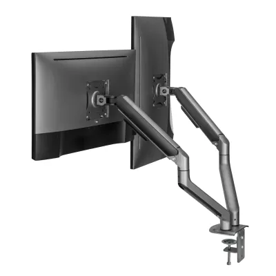 Suporte para 2 Monitores para Secretária 17? a 32? Max 9Kg com Inclinação Full Motion