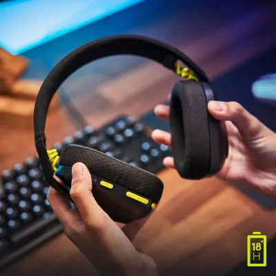 Headset Logitech G435 Lightspeed Wireless Gaming Preto