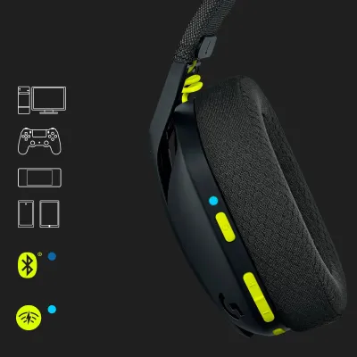 Headset Logitech G435 Lightspeed Wireless Gaming Preto