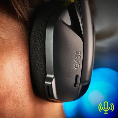 Headset Logitech G435 Lightspeed Wireless Gaming Preto
