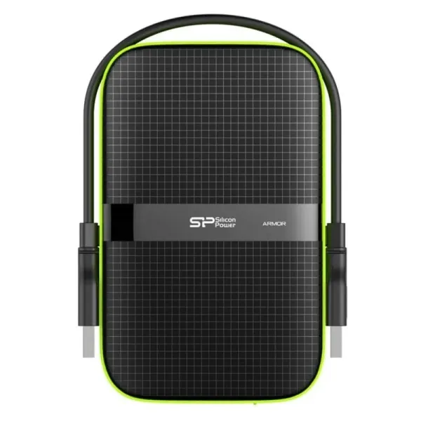 Disco Duro Externo Silicon Power 2TB A60 2.5? USB 3.1 Armor Antichoque e Prova de Água Preto