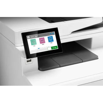 Impressora Multifunções Laser Color HP LaserJet Enterprise MFP M480F Fax Duplex Branca