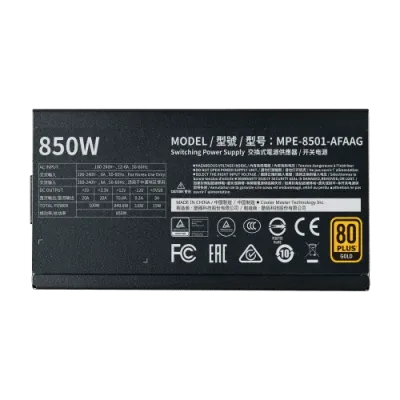 Fonte de Alimentação Cooler Master Mwe 850W 80 Plus Gold Full Modular Bulk