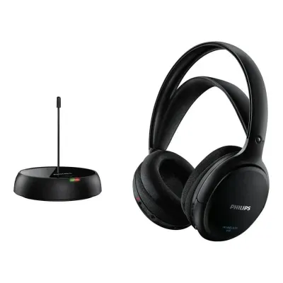 Auscultadores Sem Fios Wireless Philips SHC5200 Radiofrequência Preto