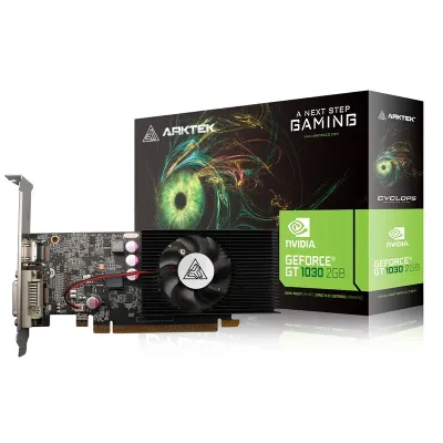 Placa Gráfica Arktek GT1030 4GB GDDR5 64Bits Compativel Baixo Perfil 1*HDMI 1*DVI