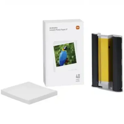 Papel fotográfico Xiaomi Instant Photo Paper 3? para impressora Xiaomi Instant Photo 1S 40 unidades