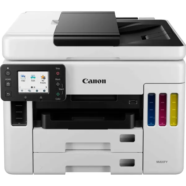 Impressora Multifunções Canon MAXIFY GX7050 MegaTank WiFi Fax Duplex Branca