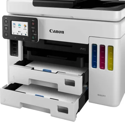 Impressora Multifunções Canon MAXIFY GX7050 MegaTank WiFi Fax Duplex Branca