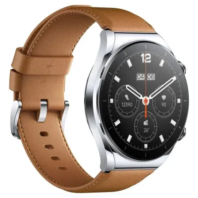 Smartwatch Xiaomi Watch S1 Notificações Frequência Cardíaca GPS Prateado