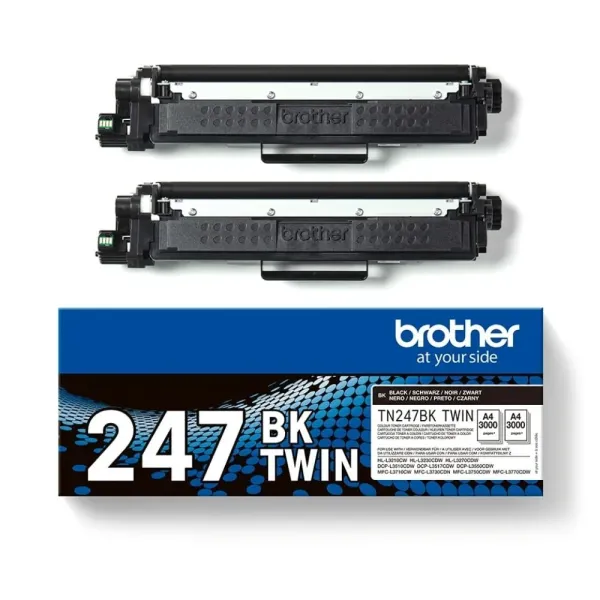 Toner Original Brother TN247BK Pack 2 Unidades Preto