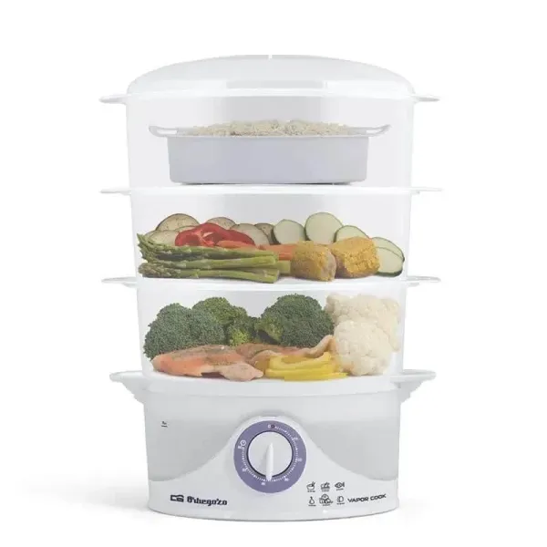 Máquina de cozer a vapor Orbegozo CO 4015 800W Capacidade 9L