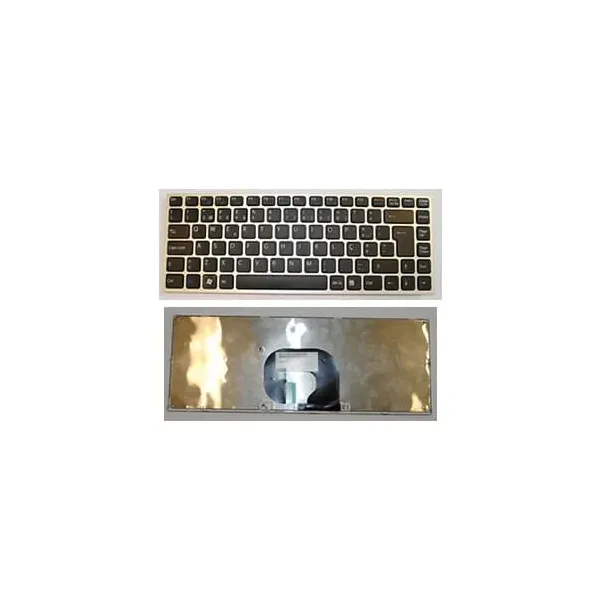 TECLADO PORTATIL SONY VPC-Y SILVER C/ARO PRETO – 148768781