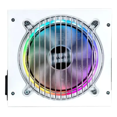 Fonte Alimentação Unyka Atilius RGB 650W Full Modular PFC Ativo Ventilador 120mm Branca