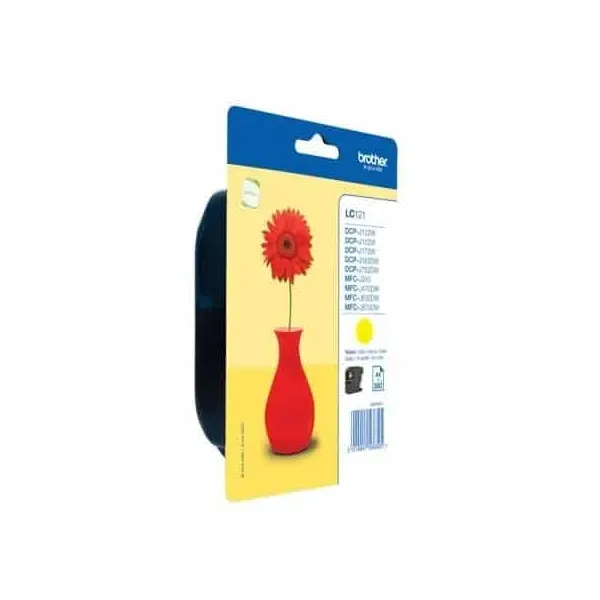 Tinteiro Original Brother LC-121YBP Amarelo