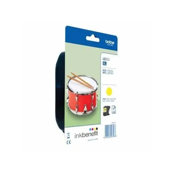 Tinteiro Original Brother LC22U XL Alta Capacidade Amarelo