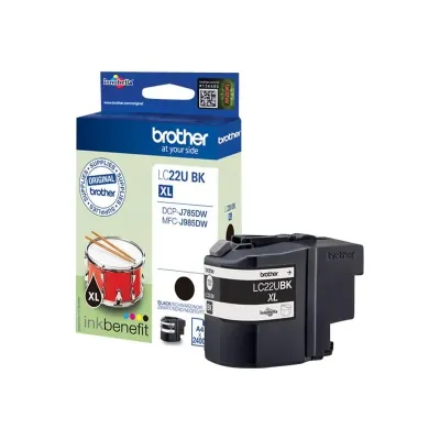 Tinteiro Original Brother LC22UBKBP XL Alta Capacidade Preto