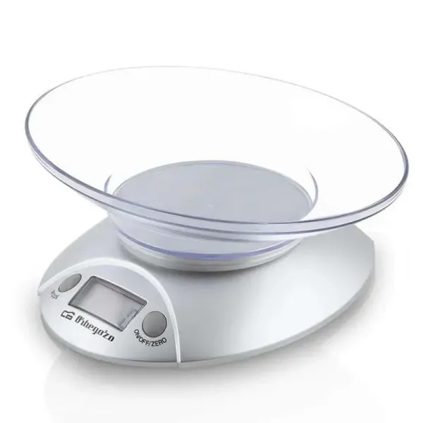 Balança de cozinha Eletrónica Orbegozo PC 1009 até 3kg Prateada