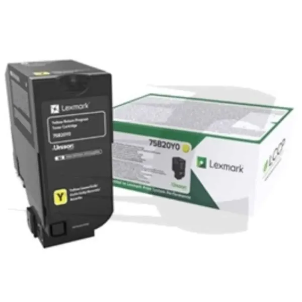 Toner Original Lexmark 75B20Y0 Amarelo