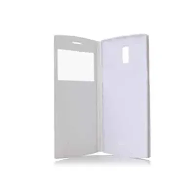 CAPA PARA DOOGEE DG580 – KISSME FLIP CASE COLAR LEATHER – WH