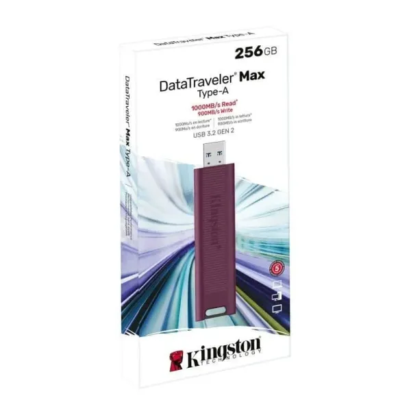 Pen Drive Kingston DataTraveler Max 256Gb USB 3.2 Type A 1000R-900W