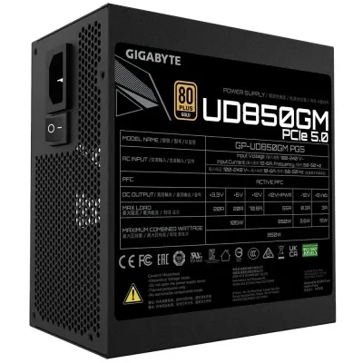 Fonte Alimentação Gigabyte GP-UD850GM PG5 850W 80+ Gold